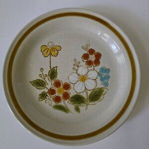 Highland Blue Highland Florals Collection Stoneware Bread & Butter Plate Japan